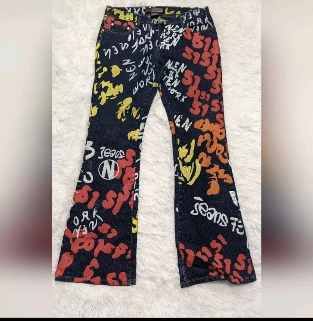 Nesso Jeans Flare graffiti Jeans Size 9